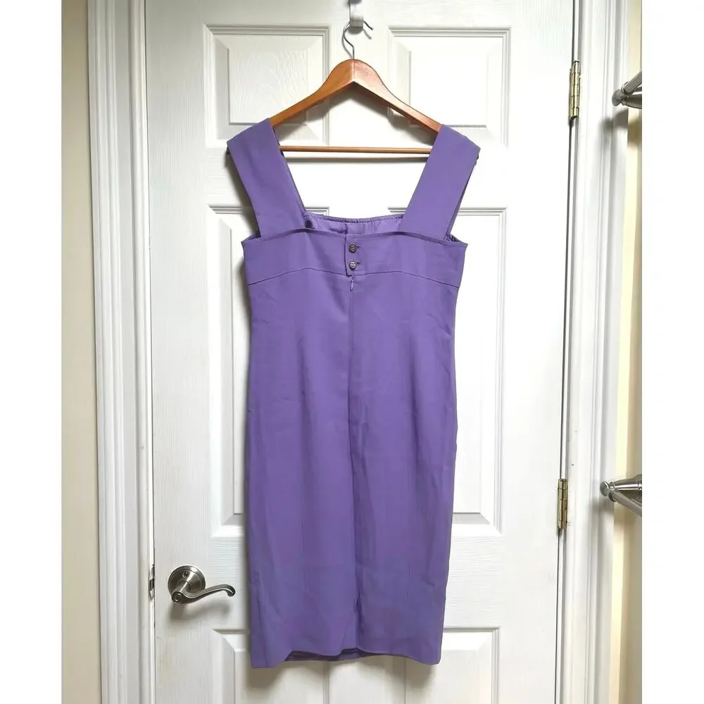 1997 Purple Chanel Sheath Dress